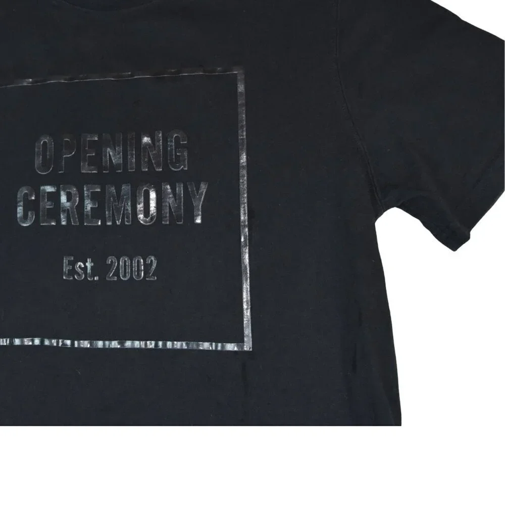Men's Opening Ceremony Black on Black T Shirt Size Medium Streetwear Capsule